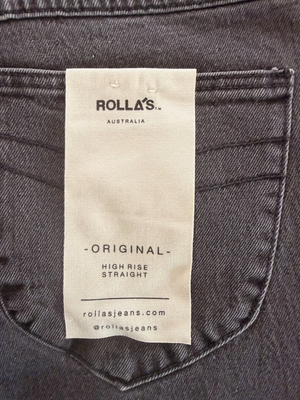ROLLA'S Original High Rise Straight in Black - Picture 4 of 5
